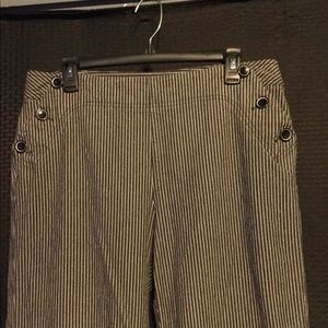 Cato Black & White Striped Jeans